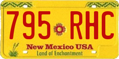 NM license plate 795RHC