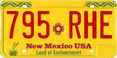 NM license plate 795RHE