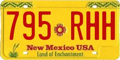 NM license plate 795RHH