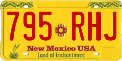 NM license plate 795RHJ