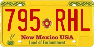 NM license plate 795RHL
