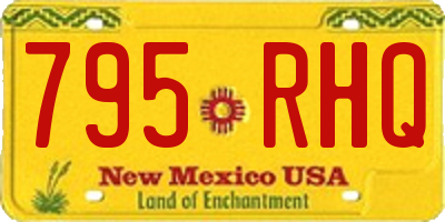 NM license plate 795RHQ