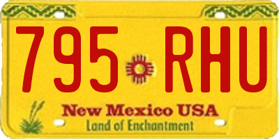 NM license plate 795RHU