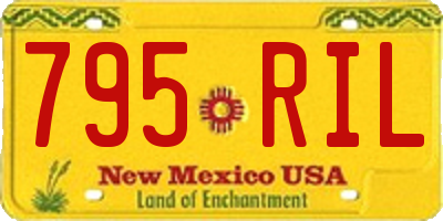 NM license plate 795RIL