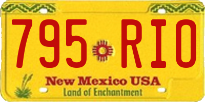 NM license plate 795RIO