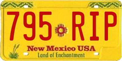 NM license plate 795RIP
