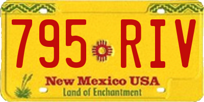NM license plate 795RIV
