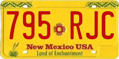 NM license plate 795RJC
