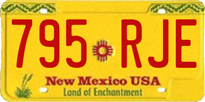 NM license plate 795RJE