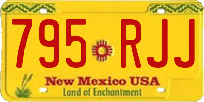 NM license plate 795RJJ