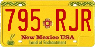 NM license plate 795RJR