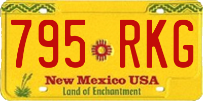 NM license plate 795RKG