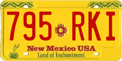 NM license plate 795RKI