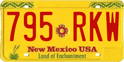 NM license plate 795RKW