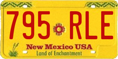 NM license plate 795RLE