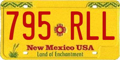 NM license plate 795RLL