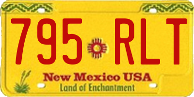 NM license plate 795RLT