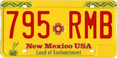NM license plate 795RMB