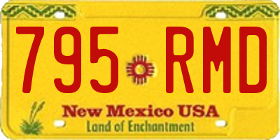 NM license plate 795RMD