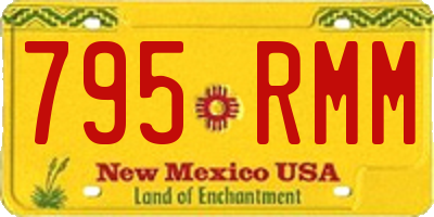 NM license plate 795RMM