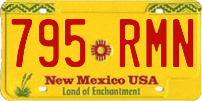 NM license plate 795RMN