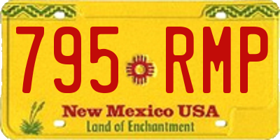 NM license plate 795RMP