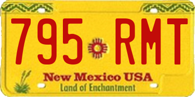 NM license plate 795RMT