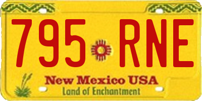NM license plate 795RNE