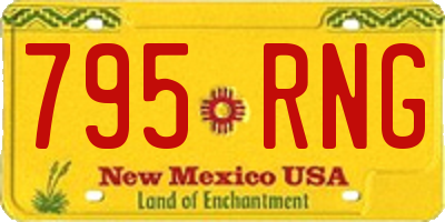 NM license plate 795RNG