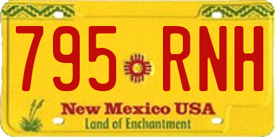 NM license plate 795RNH