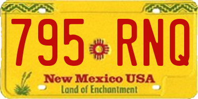 NM license plate 795RNQ