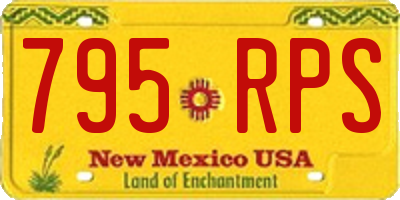 NM license plate 795RPS