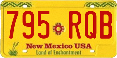 NM license plate 795RQB
