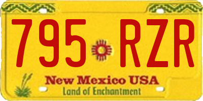 NM license plate 795RZR