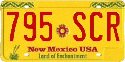 NM license plate 795SCR