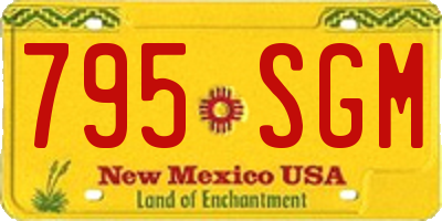 NM license plate 795SGM