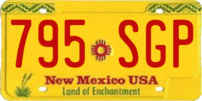 NM license plate 795SGP