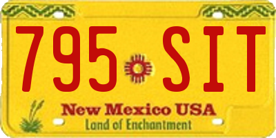 NM license plate 795SIT