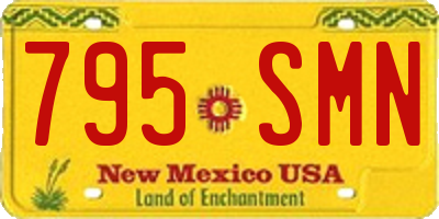NM license plate 795SMN