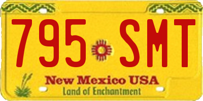 NM license plate 795SMT