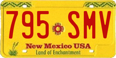 NM license plate 795SMV
