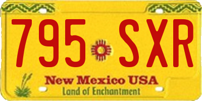NM license plate 795SXR