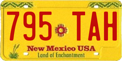 NM license plate 795TAH