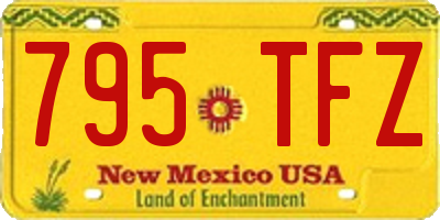 NM license plate 795TFZ