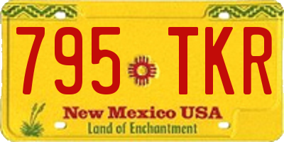 NM license plate 795TKR