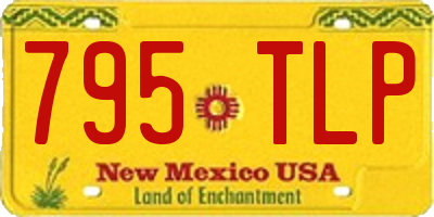 NM license plate 795TLP