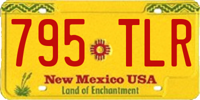 NM license plate 795TLR