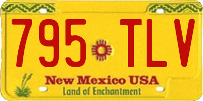 NM license plate 795TLV
