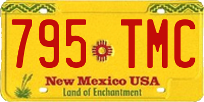 NM license plate 795TMC