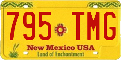 NM license plate 795TMG